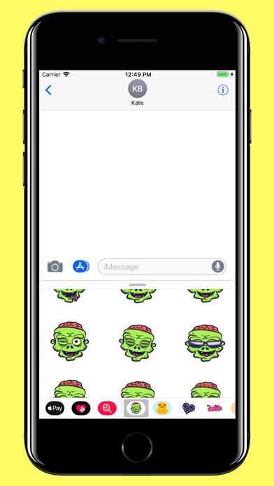 Zombie Emoji Stickers for text screenshot 3