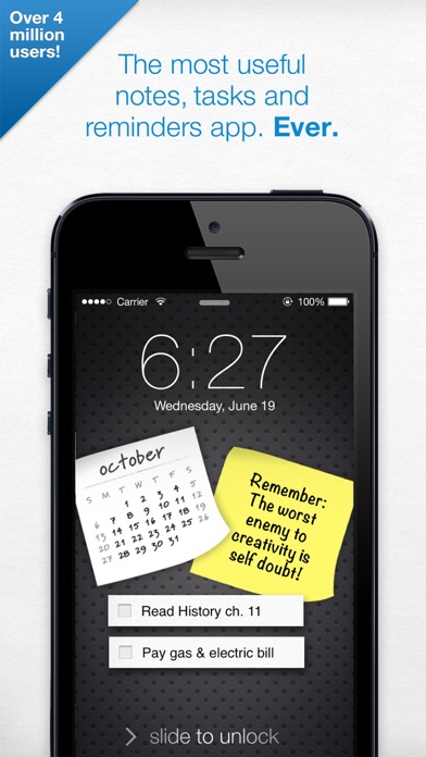Sticky Notes Pro -  with Alarms and Bump Sharing Screenshot 1