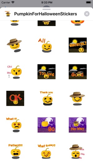 Pumpkin For Halloween Stickers(圖3)-速報App