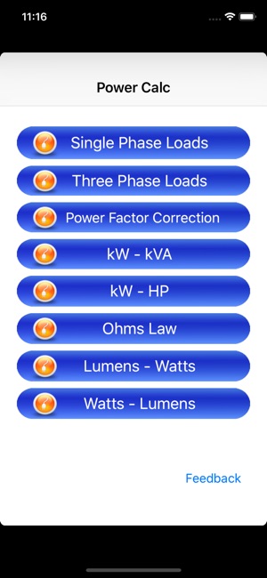 Electrical Power Calc