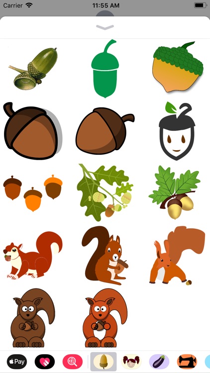 Acorn Stickers