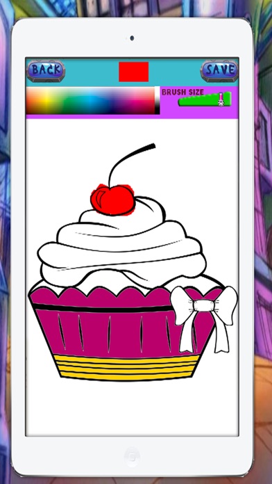 Cupcake Coloring Learning Game screenshot 2