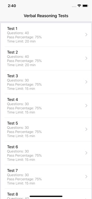 Verbal Reasoning Tests