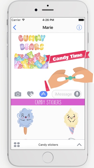 Candy stickers lollipop and sweets screenshot 2
