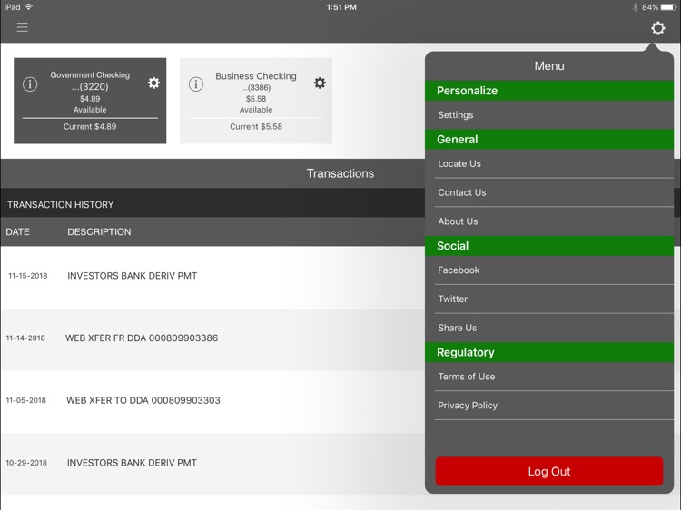 Investors Bank Bus. for iPad screenshot-4