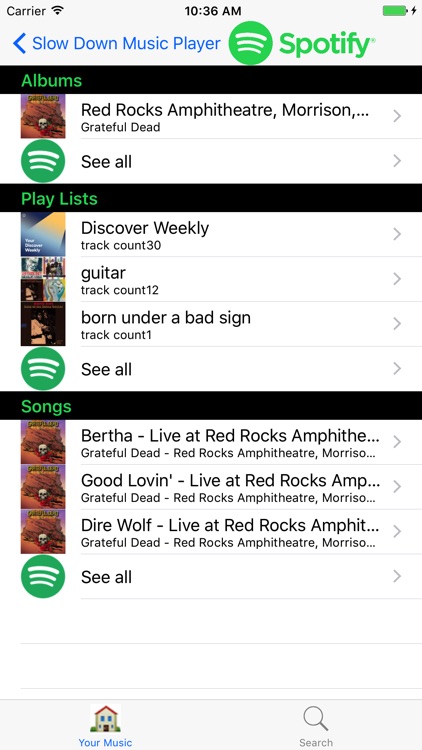 Slow Down Music Player