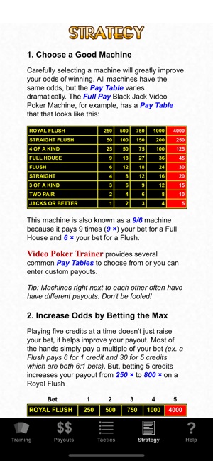 Video Poker Trainer(圖6)-速報App