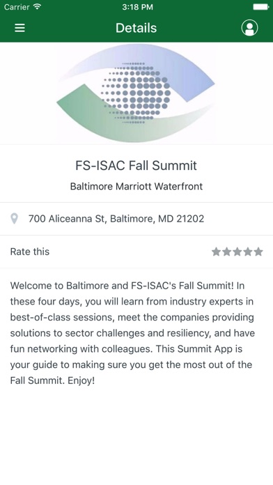 FS-ISAC Summits screenshot 2