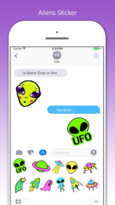 Aliens Stickers! screenshot 2