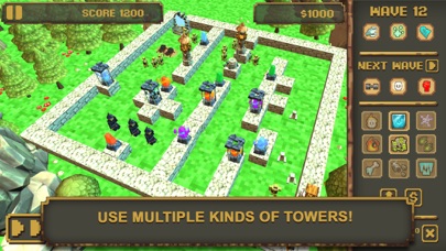 Blocky Tower Defense: Craft 3D screenshot 3