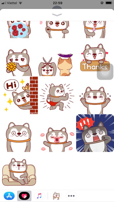 Dog Animated Emoji Stickers screenshot 2