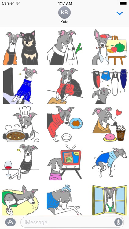 My Italian Greyhound Dog Emoji