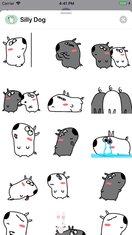 Silly Dog Animated Stickers