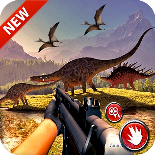 Dinosaurs Hunting Icon