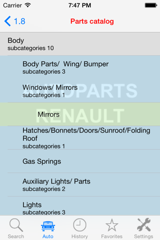Autoparts for Renault screenshot 2