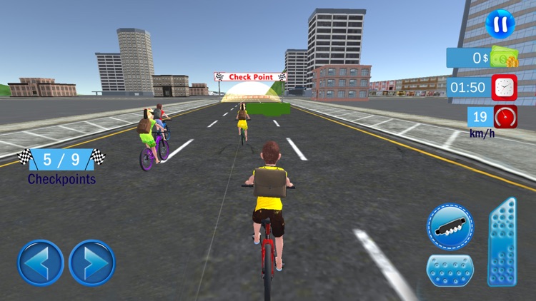 School Time Emergency Bicycle Race