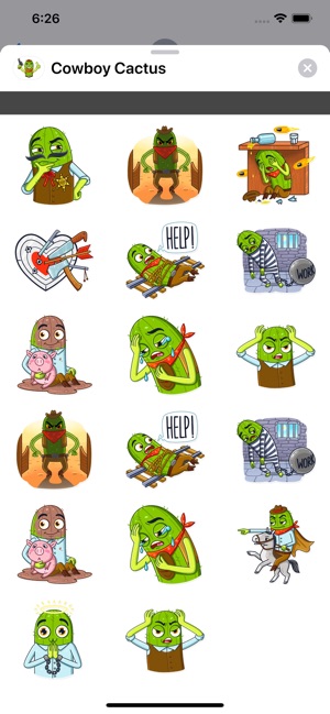 Cowboy Cactus stickers pack(圖2)-速報App