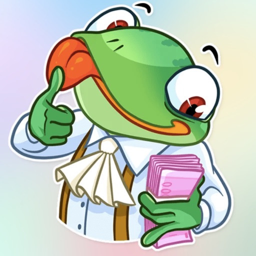 Banker Frog! Stickers