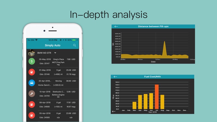 simply auto fuel mileage log by mrigaen kapadia