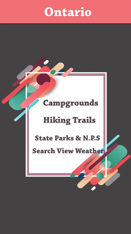 Ontario Camping & Trails,Parks