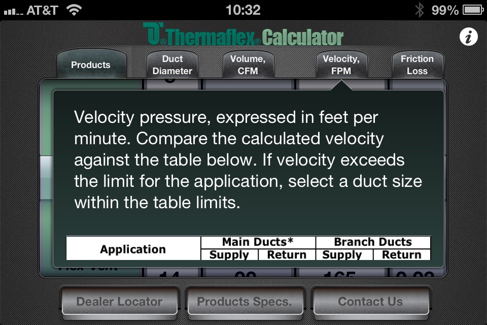 Thermaflex Duct Calculator screenshot 4