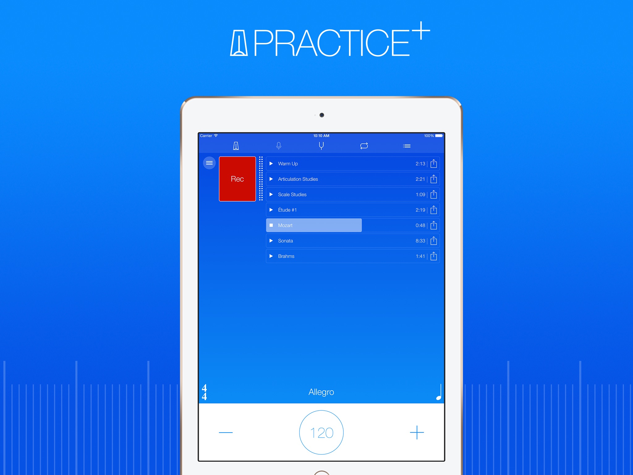 Practice+ Tuner Metronome App screenshot 4