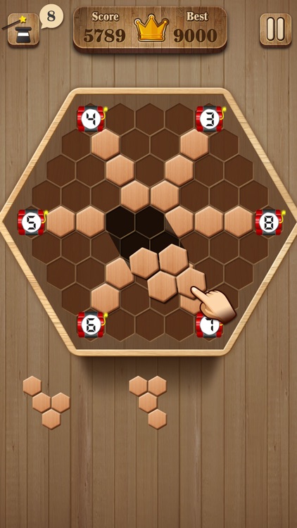 Wooden Hexagon Fit: Hexa Block screenshot-3