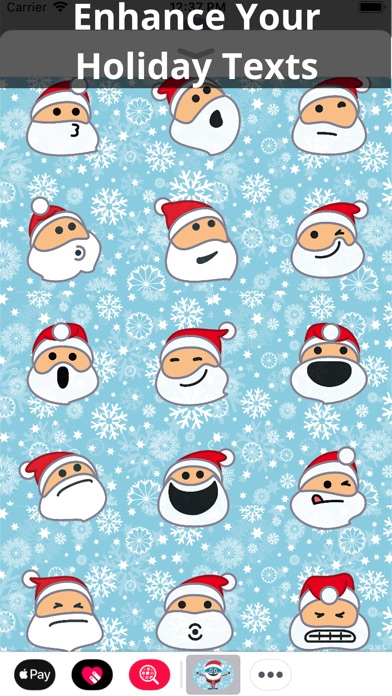 HoHo Emojis - Santa Stickers screenshot 4