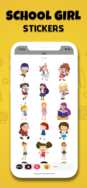 School Girls Stickers(圖3)-速報App