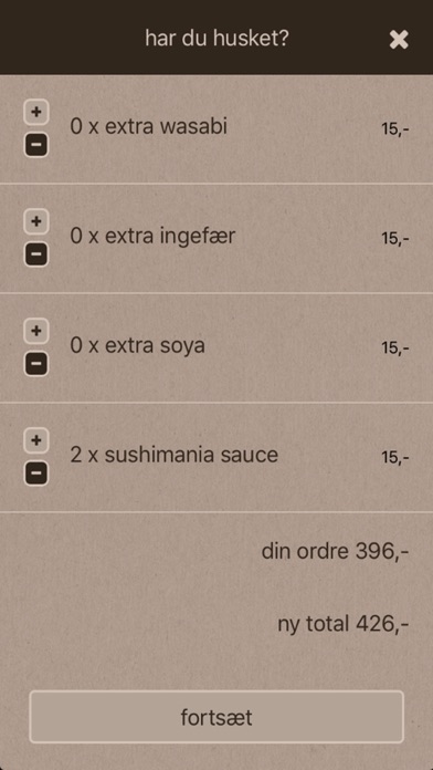 SushiManiaXO Quick Order screenshot 3