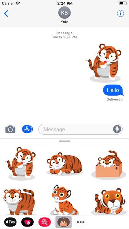 Cute Tiger Roar Stickers