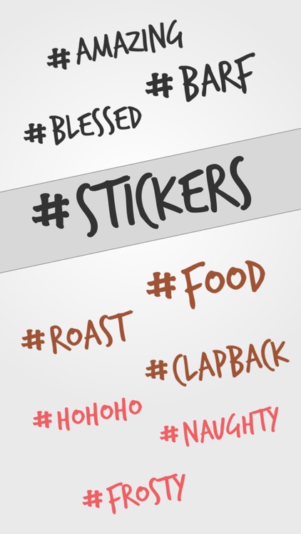 Everyday Hashtag Stickers screenshot-0