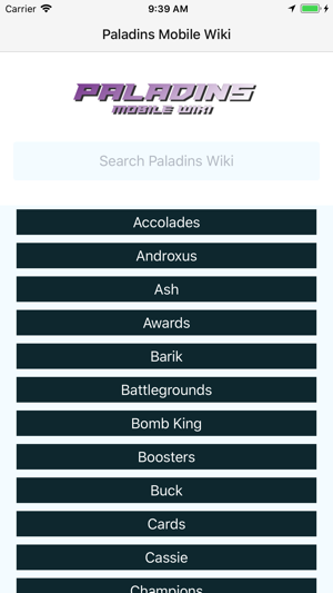 Mobile Wiki for Paladins(圖1)-速報App