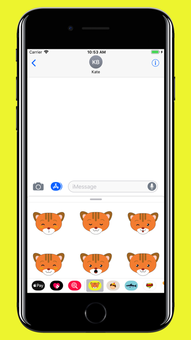 Cute tiger - stickers & emoji screenshot 2