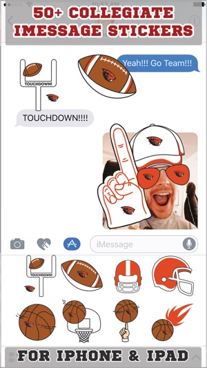 Oregon State Beavers Stickers PLUS for iMessage(圖1)-速報App