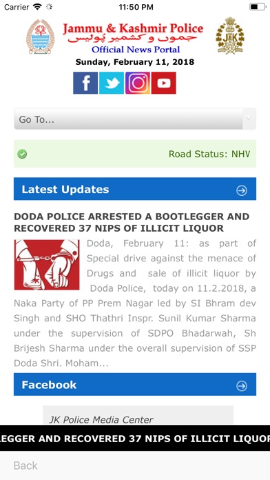 JK Police News App screenshot 2