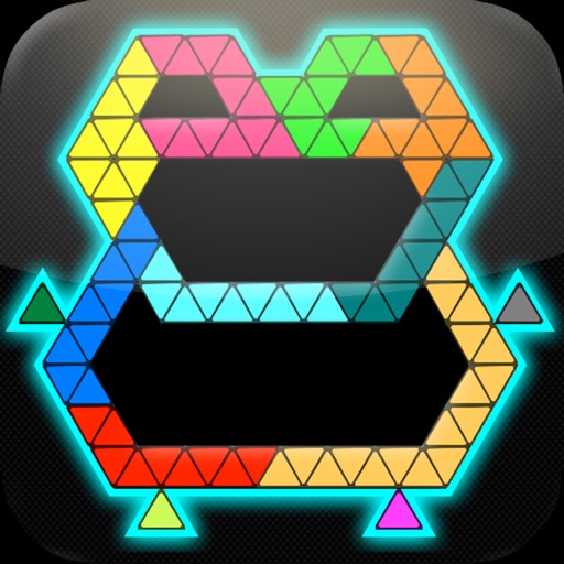 Puzzle Grid Triangles Icon