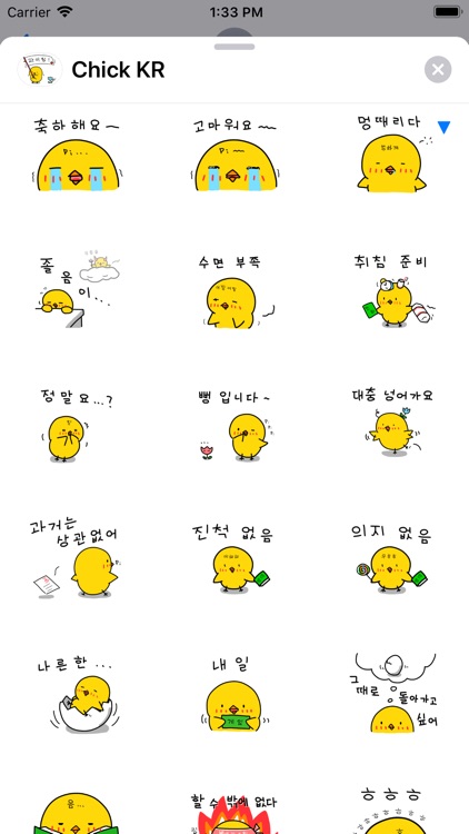 Chick KR Sticker screenshot-3
