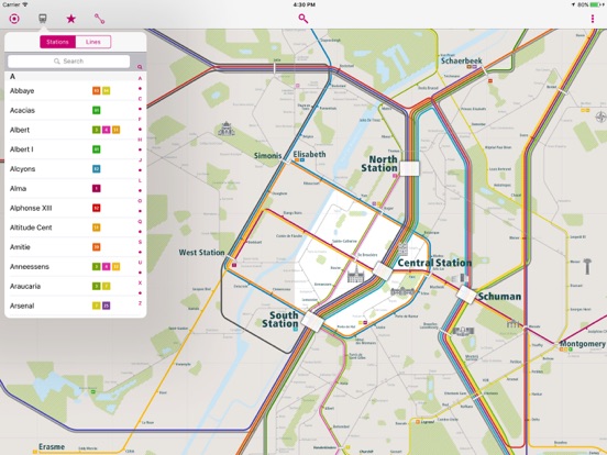 Brussels Rail Map Lite screenshot 3