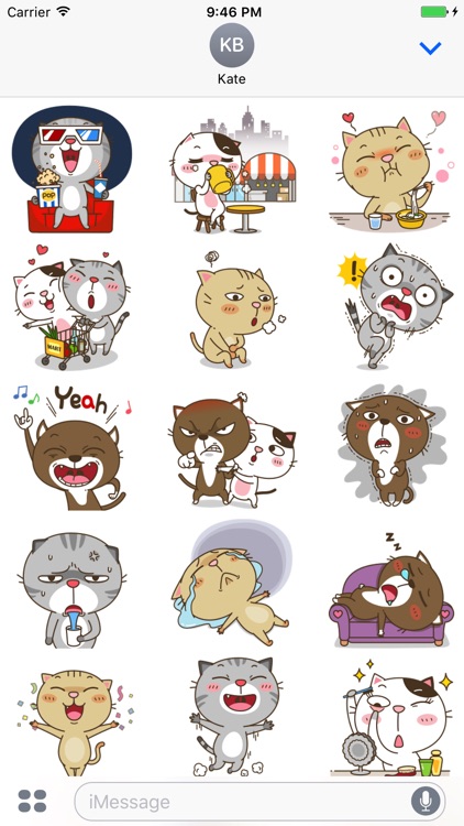 Animated Emoticat Stickers