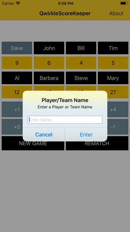 Qwirkle Score Keeper