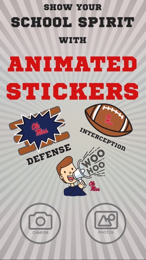 Ole Miss Rebels Animated Selfie Stickers