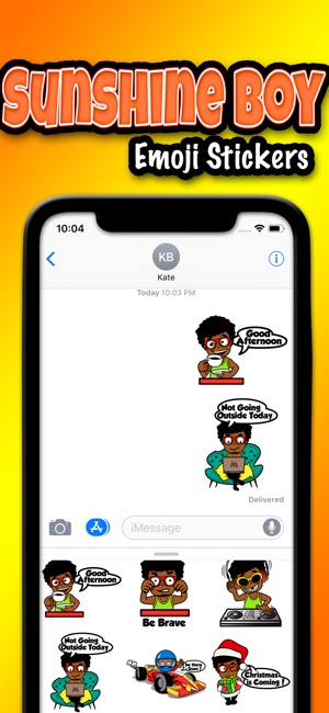 Sunshine Boy Emoji Stickers(圖2)-速報App