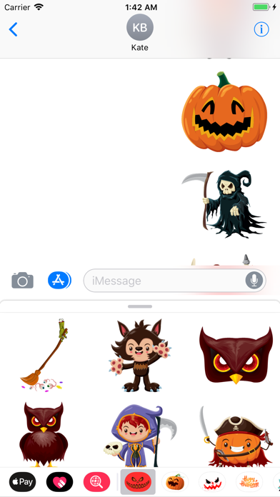 Happy Halloween Skeleton Emoji screenshot 2