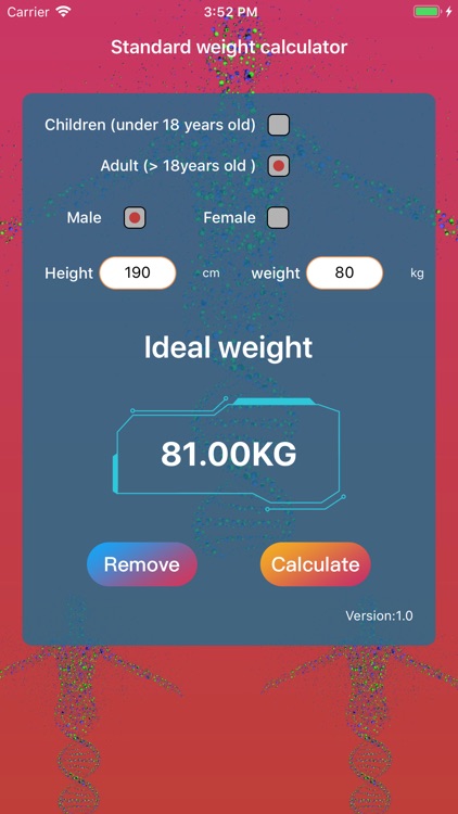 Standard weight calculator screenshot-4