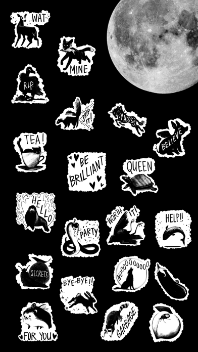 Black Menagerie Stickers screenshot 2