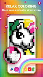 rainbow - number coloring iphone screenshot 2