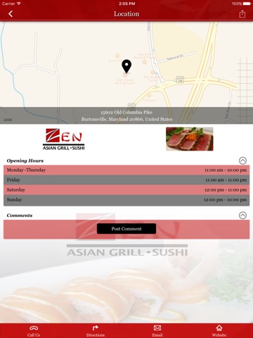 Zen Asian Grill & Sushi screenshot 2