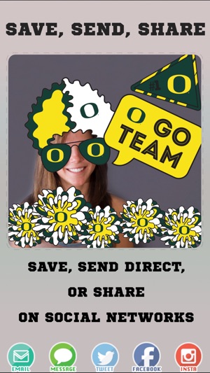 Oregon Ducks PLUS Selfie Stickers(圖4)-速報App