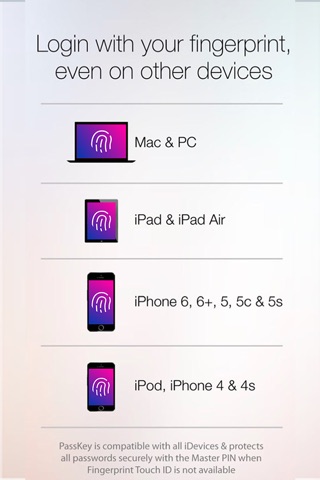 Fingerprint Login:PassKey Lock screenshot 2